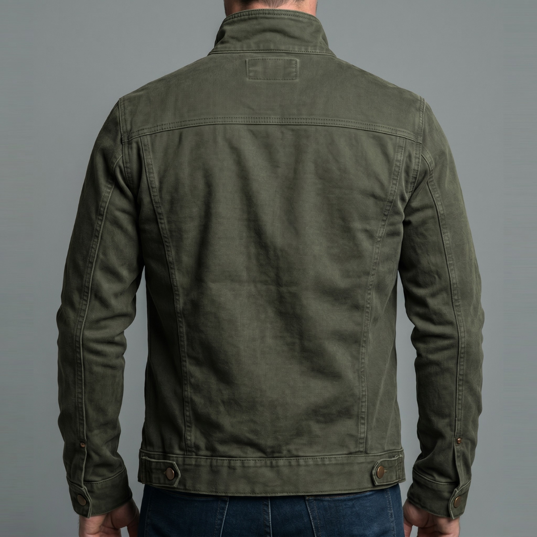 LUIS | Chaqueta de algodón con cremallera