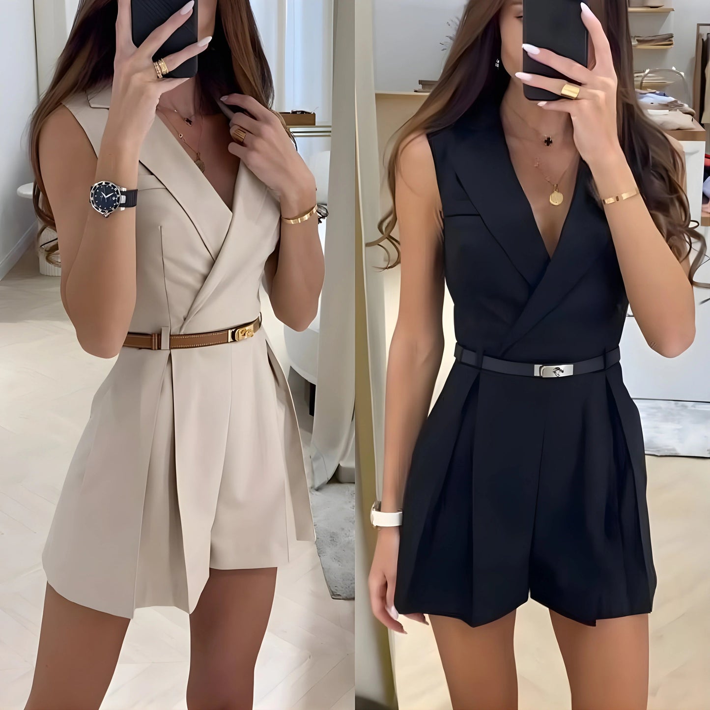 Cheska™ | Elegante mono sin mangas
