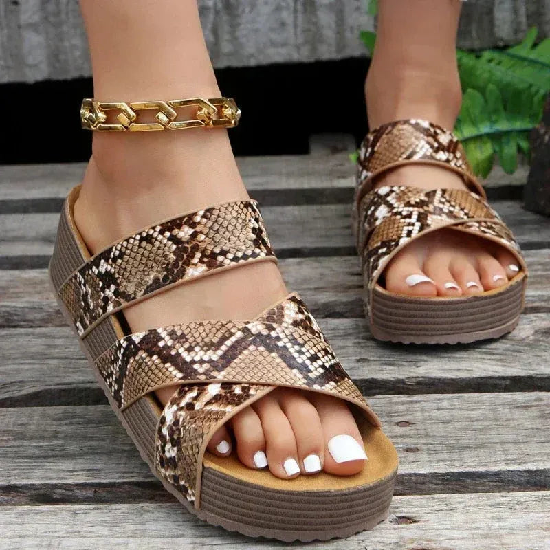 Martine™ | Sandalias ortopédicas de piel fabricadas con materiales de alta calidad