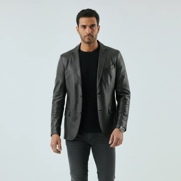 Chaqueta de cuero Premium