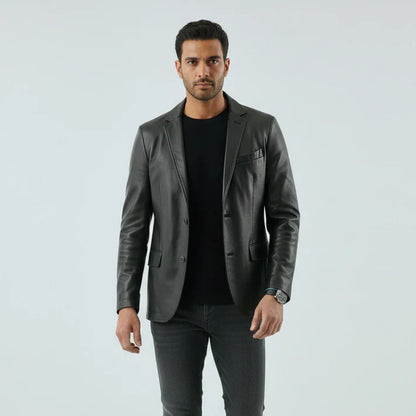 Chaqueta de cuero Premium