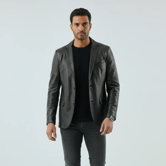 Chaqueta de cuero Premium