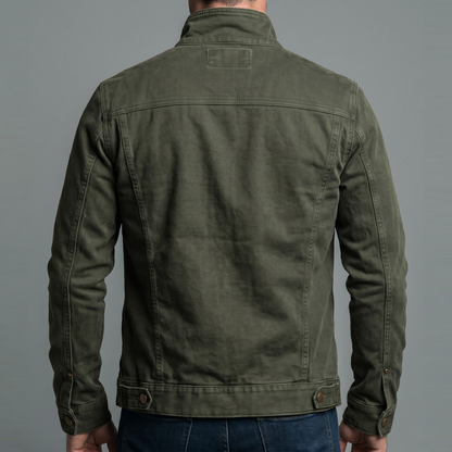 LUIS | Chaqueta de algodón con cremallera