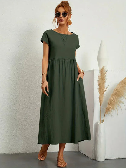 Gabriela™ | Vestido midi fluido de elegancia atemporal