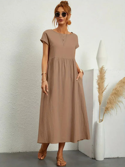 Gabriela™ | Vestido midi fluido de elegancia atemporal