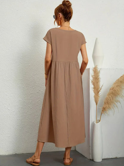 Gabriela™ | Vestido midi fluido de elegancia atemporal