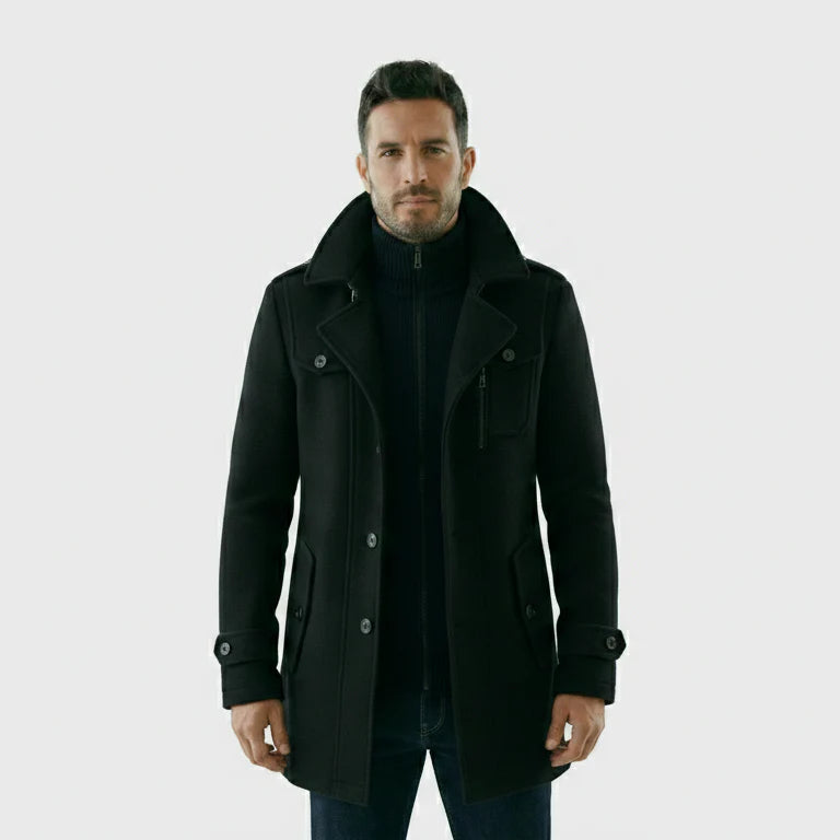 Andrei | Abrigo clásico estilo chaquetón.