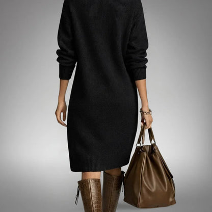 Marion™ | Vestido de punto suave con botones