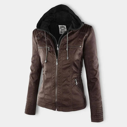 Monika™ | Chaqueta de cuero robusta y elegante