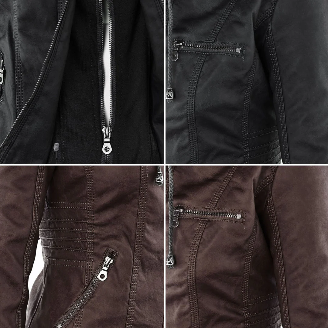 Monika™ | Chaqueta de cuero robusta y elegante