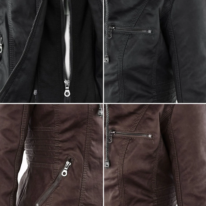 Monika™ | Chaqueta de cuero robusta y elegante