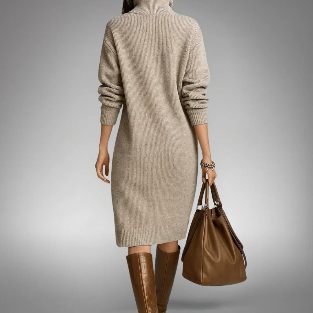 Marion™ | Vestido de punto suave con botones
