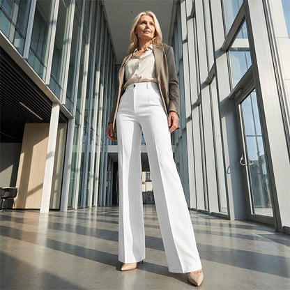 ⌛ ¡Solo quedan 3 días – 50% de descuento en todo! Pantalones de traje de cintura alta ⏰para mujer