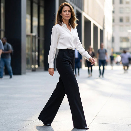 ⌛ ¡Solo quedan 3 días – 50% de descuento en todo! Pantalones de traje de cintura alta ⏰para mujer